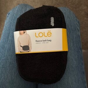Lolë Black Fleece Belt Bag